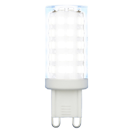 LED-JCD-9W-4000K-G9-CL GLZ09TR Лампа светодиодная. прозрачная. Белый свет 4000К. Картон. ТМ Uniel.