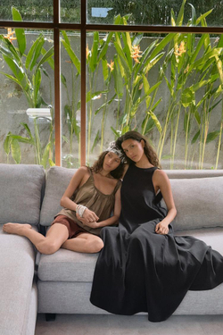 ZARA ПЛАТЬЕ МИДИ СВОБОДНОГО КРОЯ, ЧЕРНЫЙ