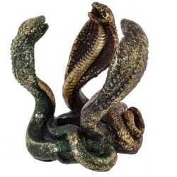 GAEM Подсвечник "Три змеи", D свечи 4 см, L11 W11 H11 см