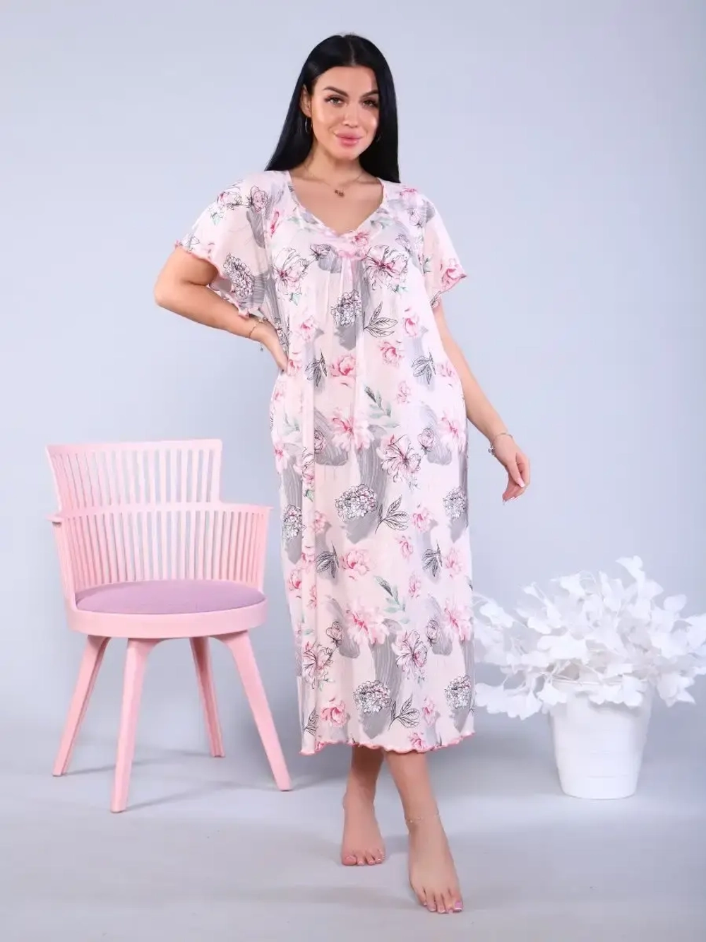 Ночная сорочка из вискозы