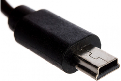 Кабель REXANT USB mini USB длинный штекер 1М черный 18-4402