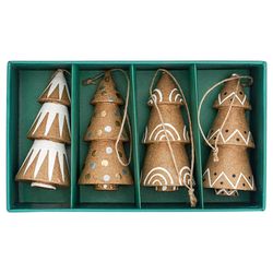 Набор елочных украшений из папье-маше Zero waste из коллекции New Year Essential