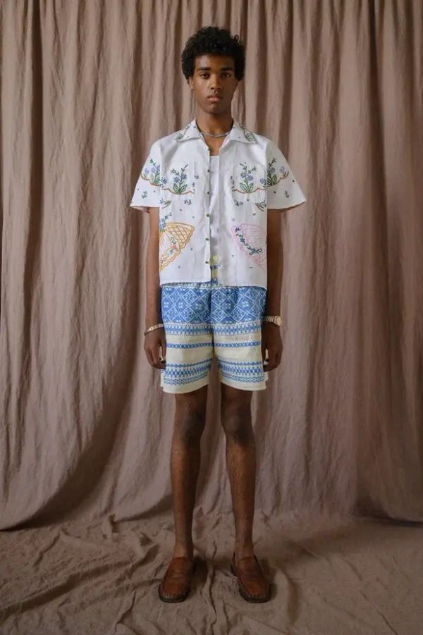 Рубашка с Дамами белая - фото 2