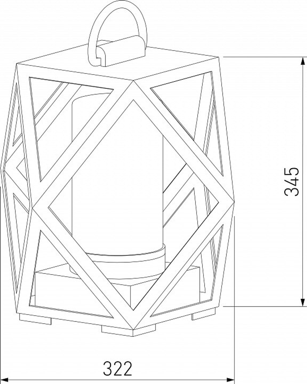 Наземный низкий светильник Elektrostandard Ambra a056234