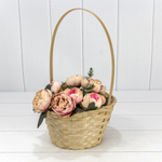 Корзина 20х11/35 см "Береста" с ручкой (Натуральный)