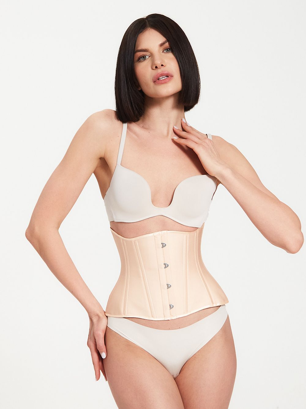 Хлопковый корсет для безупречной осанки в цвете нюд