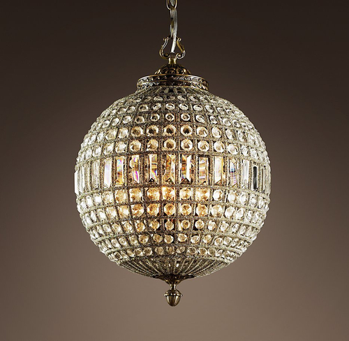 Подвесной дизайнерский светильник  19th C. Casbah Crystal Chandelier 18" by Restoration Hardware