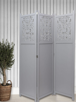 Ширма - перегородка для зонирования пространства деревянная резная "Прованс", 3 створки 1800 *480 мм