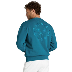 Мужская теннисная кофта Wilson Playstate Crew - lyons blue