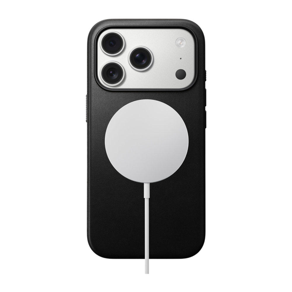 Кожаный чехол MagSafe Nomad Modern Leather Case для iPhone 17 Pro Гибридный укреплённый чехол из натуральной цельнозерновой кожи с сенсорной накладкой для Контроллера камеры