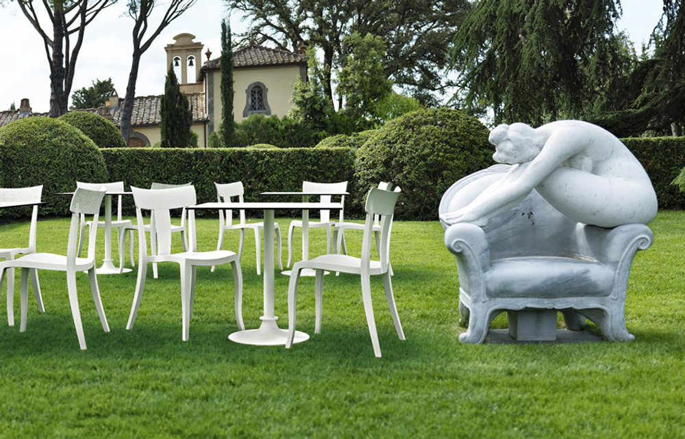 Стул пластиковый Papatya Toro-S, белый