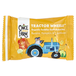 Once Upon A Farm, Tractor Wheels ™, органический батончик мягкой выпечки для малышей, банан, тыква и цветная капуста, 5 пакетиков по 19 г (0,67 унции)