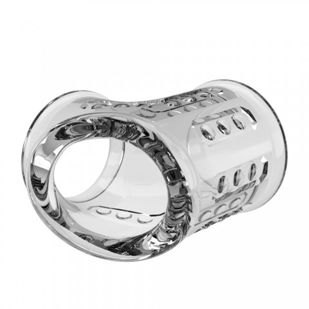 Насадка на пенис и мошонку прозрачная Pretty love, прозрачная