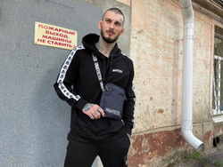 Худи UNAFFECTED Лампасы Чёрный