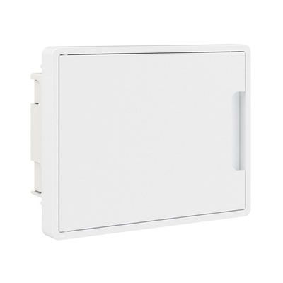 Щиток 8 мод встраиваемый  FRAME, белый, с белой дверцей, с 2 шинами PENна 6 и 8 отв.