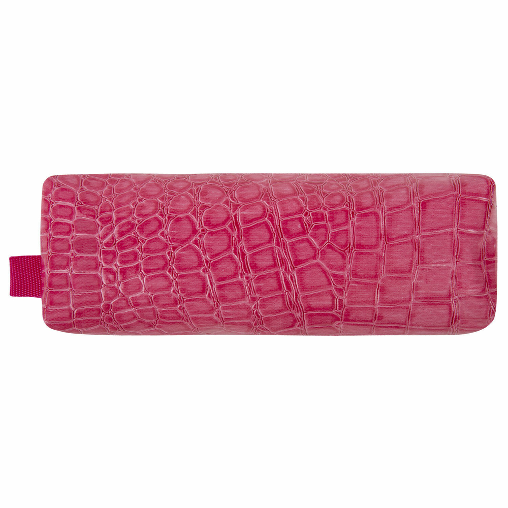 Пенал-косметичка BRAUBERG "крокодиловая кожа" 20х6х4 см "Ultra pink" (3 штуки в упаковке)