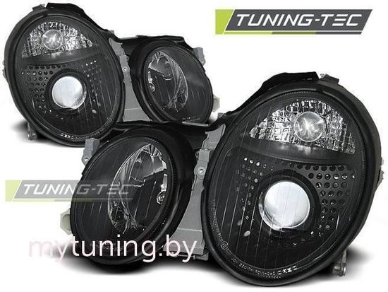 Передние фары black для Mercedes CLK W208