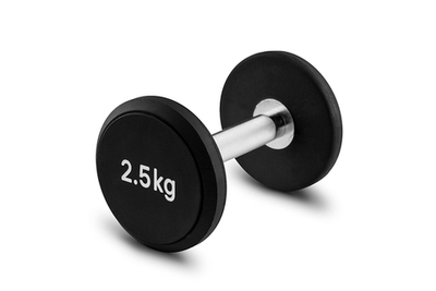 Гантельный ряд. Гантели круглые PU. 2,5-25 кг