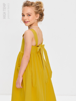 Сарафан из хлопка с бантом на спинке