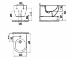 Биде подвесное Creavit Free FE510-00SM00E-0000