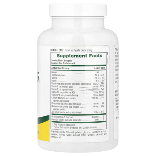 NaturesPlus, Bone Power с бором, 180 капсул