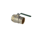 Кран шаровой латунь хром R250W Ду 50 Ру42 ВР рычаг зеленый Giacomini R250WX028