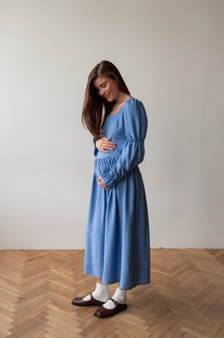 Платье Адель для беременных и кормящих, Грозовое небо