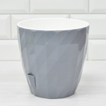 Кашпо Соло 3л RUBY, серый жемчуг