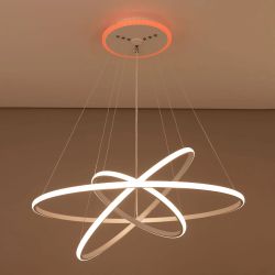 Citilux Неон Смарт CL731A090E RGB Умная подвесная люстра Белая