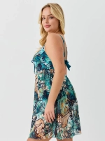 Купальник-платье слитный большой размер