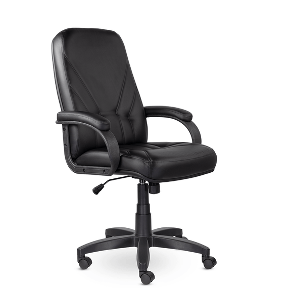 Кресло Комо В пластик-люкс 727 S-0401 (черный)