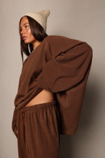 Свитшот из трикотажного вельвета