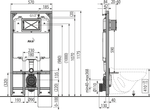 Инсталляция для унитазов AlcaPlast Sadromodul Slim AM1101/1200