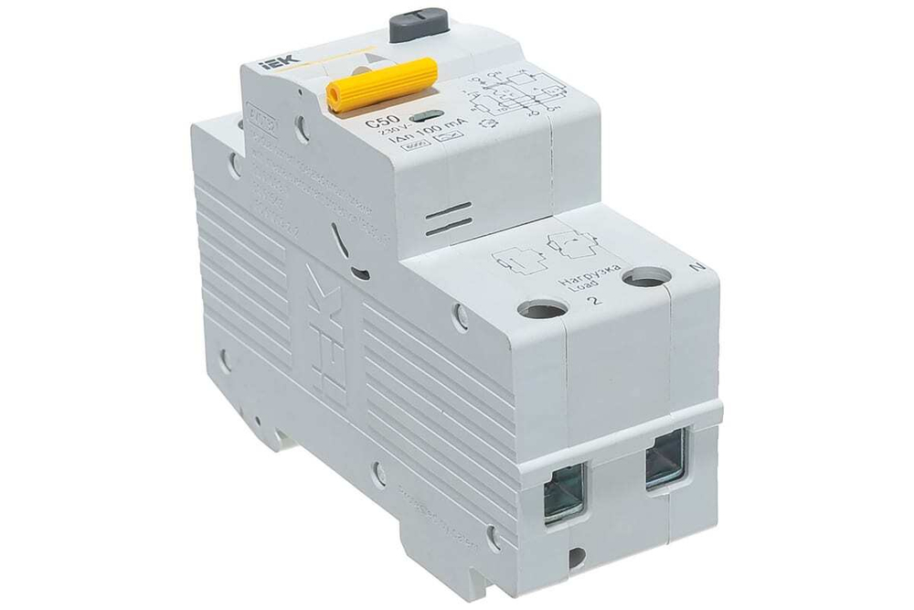 Автоматический выключатель дифференциального тока АВДТ32 C50 100мА IEK