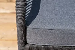 "Канны" модульная угловая лаунж-зона из роупа (веревки), цвет темно-серый