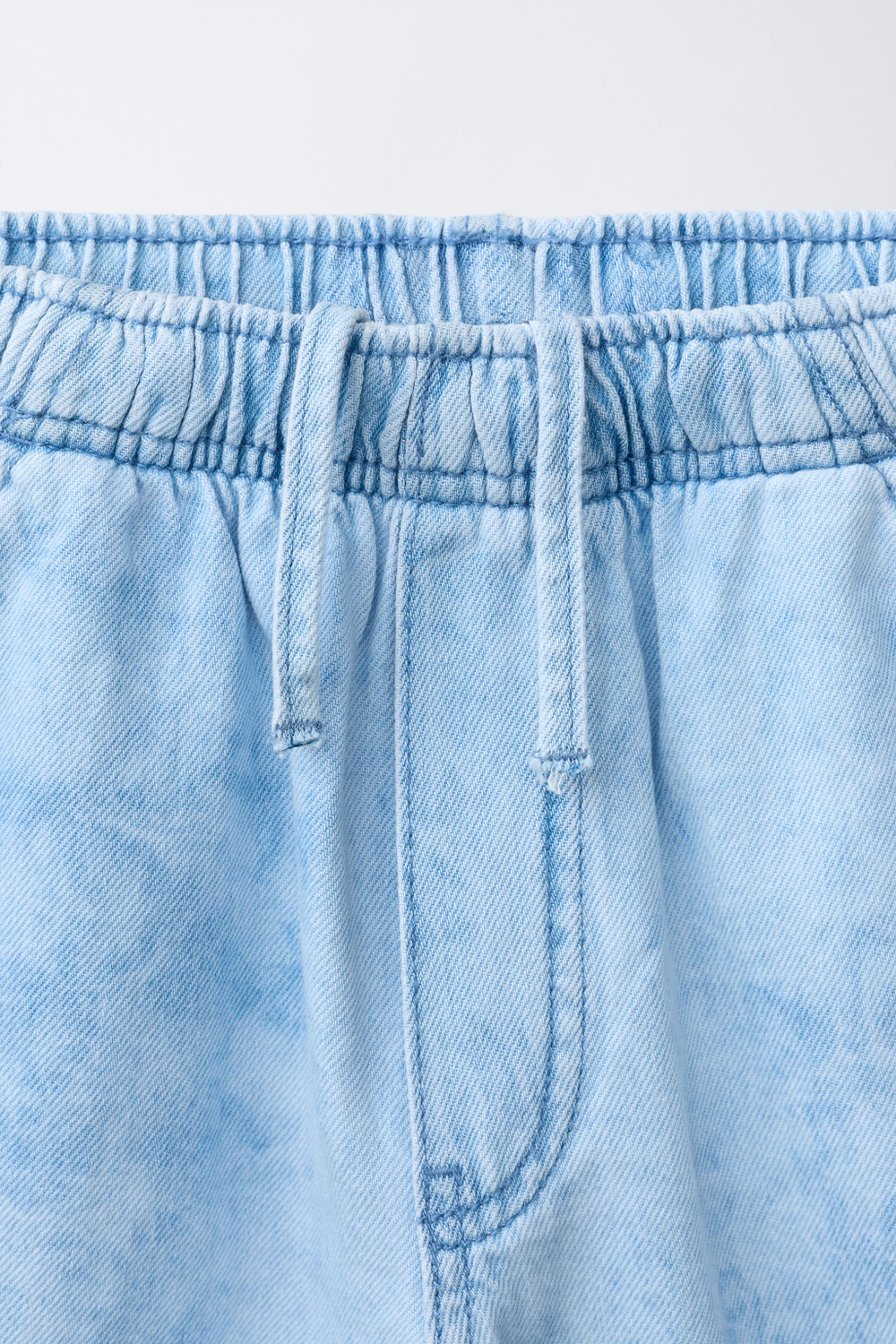 ZARA ДЖИНСОВЫЕ ШОРТЫ TIE DYE, ГОЛУБОЙ