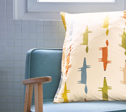 Постельное белье 1.5 спальное Blanc des Vosges Scion Living Birthday Fox желтое