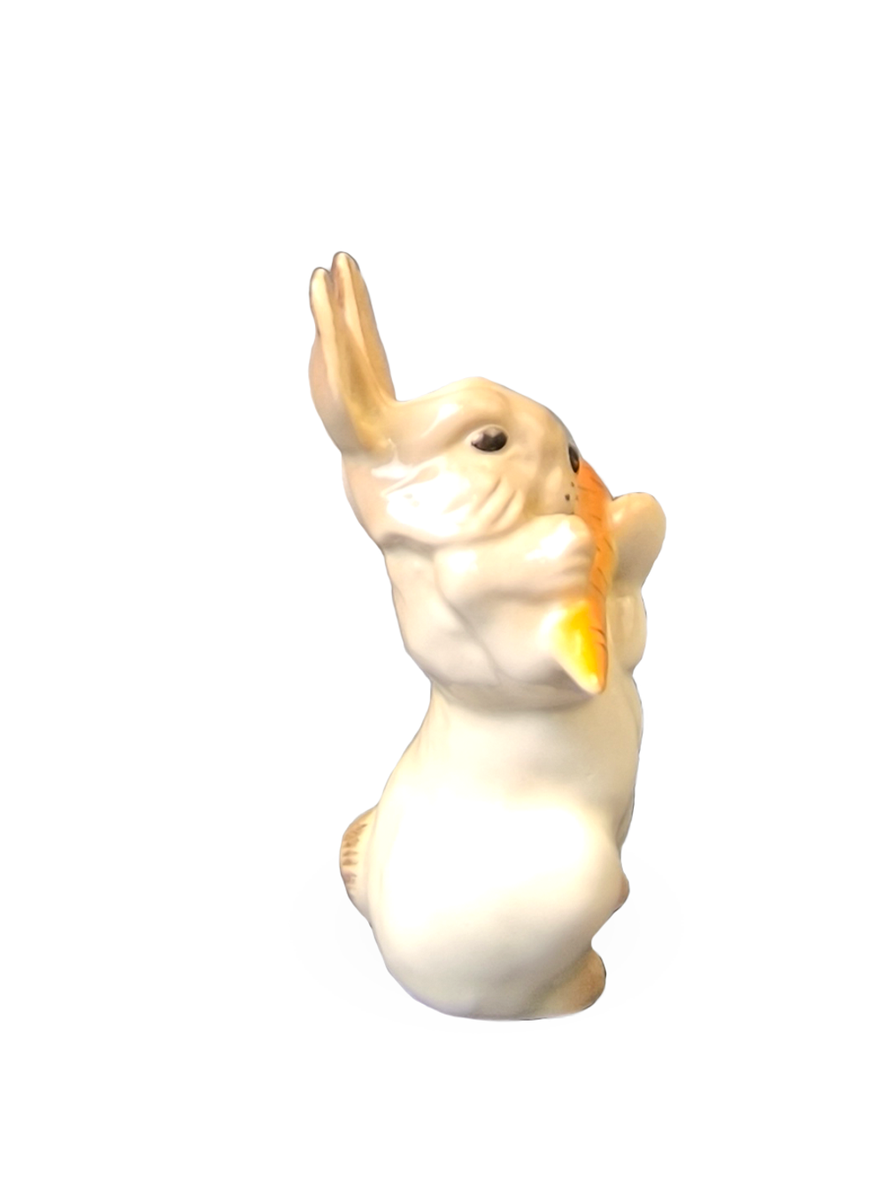 Статуэтка (миниатюра) "Заяц с морковкой" (ЛФЗ)