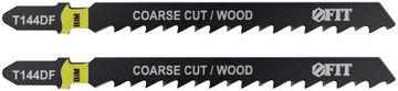 Полотна по дереву, Bimetal, разведенные, шлифованные зубья, 100/74/4 мм (Т144DF), 2 шт.