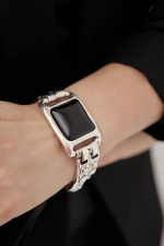 Браслет Ciclon, Metal Kubik, металл, с муранским стеклом, CN-243104 (черный, 24)