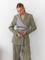 РЕМЕНЬ-ПОРТУПЕЯ SILVER GREY