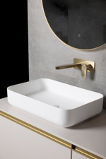 Раковина-чаша кориан прямоугольная матовая, Slim 600*400*130