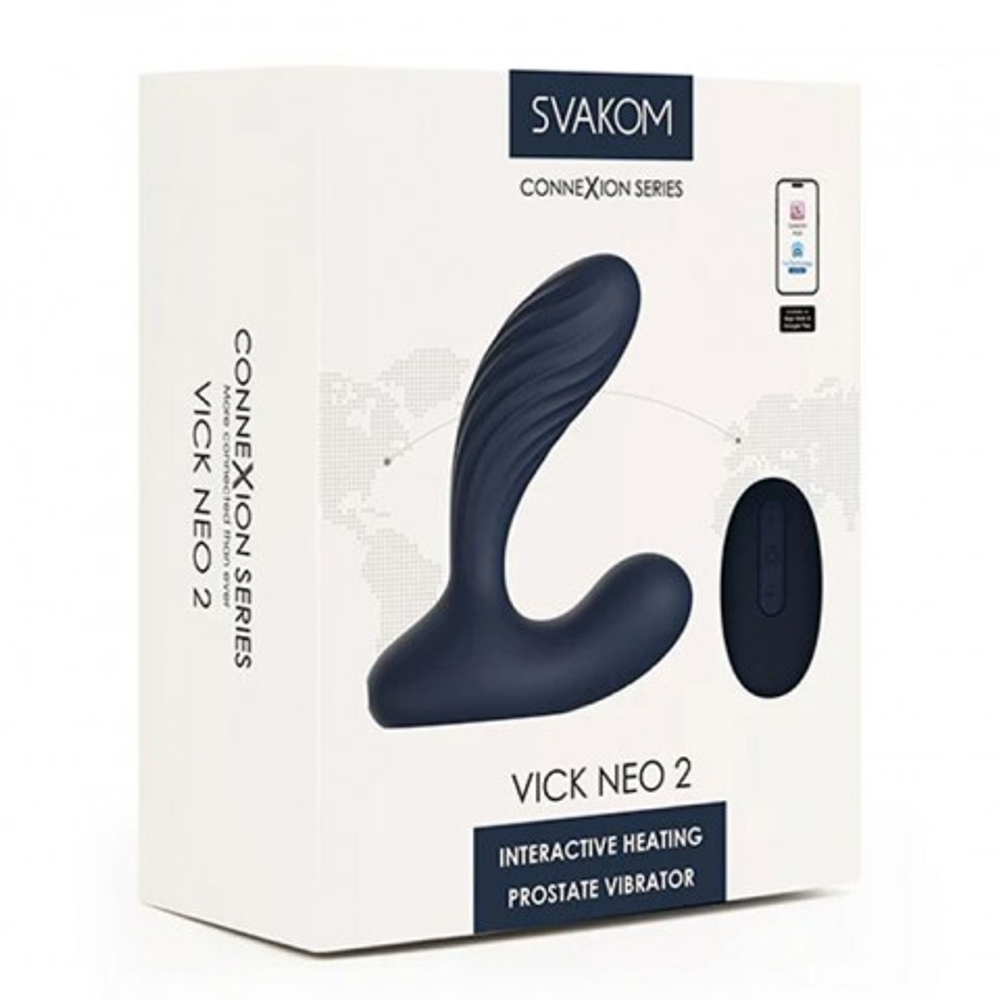 Интерактивный массажер простаты Vick Neo 2 с функцией подогрева от SVAKOM