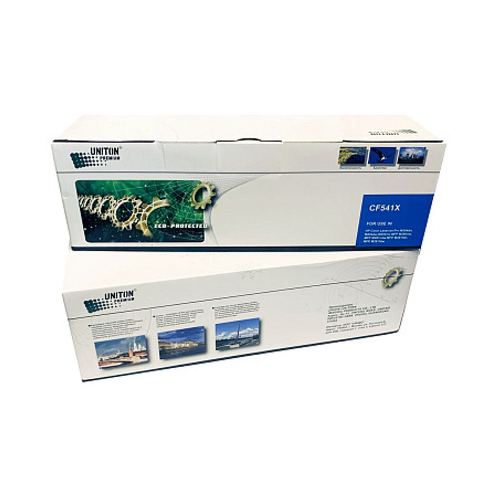 Картридж CF541X для HP Color LJ M254/ M280/ M281 (203XL) голубой (2,5K) UNITON Premium GREEN LINE