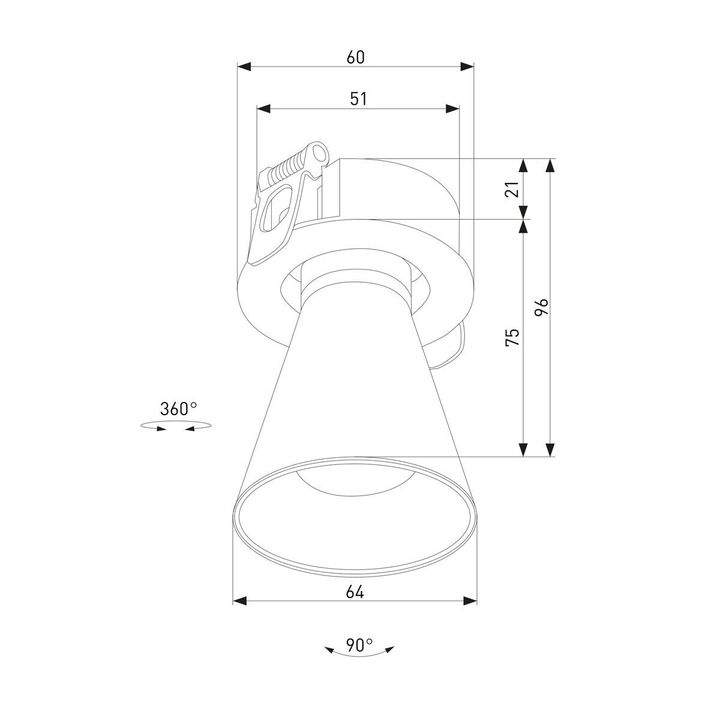 Встраиваемый светодиодный спот Elektrostandard Bell 25097/LED a068057