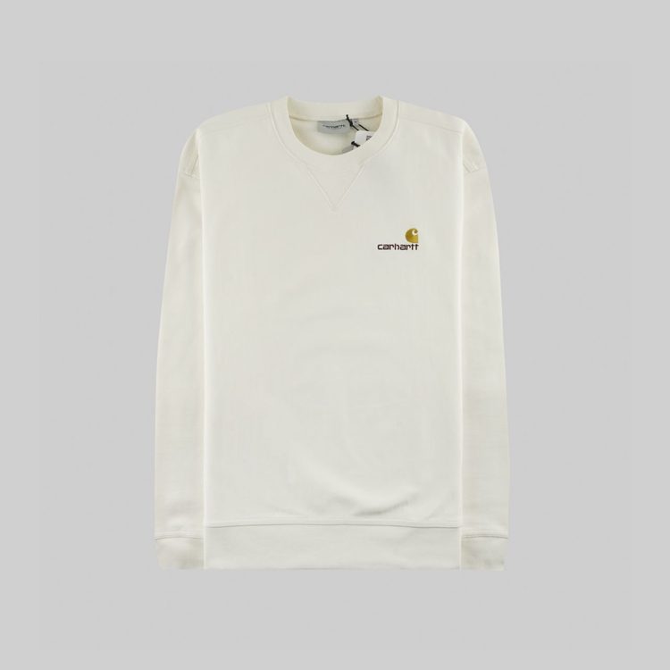 Толстовка мужская Carhartt WIP American Script Sweatshirt артикул:I025475_white - купить в магазине Дайс
