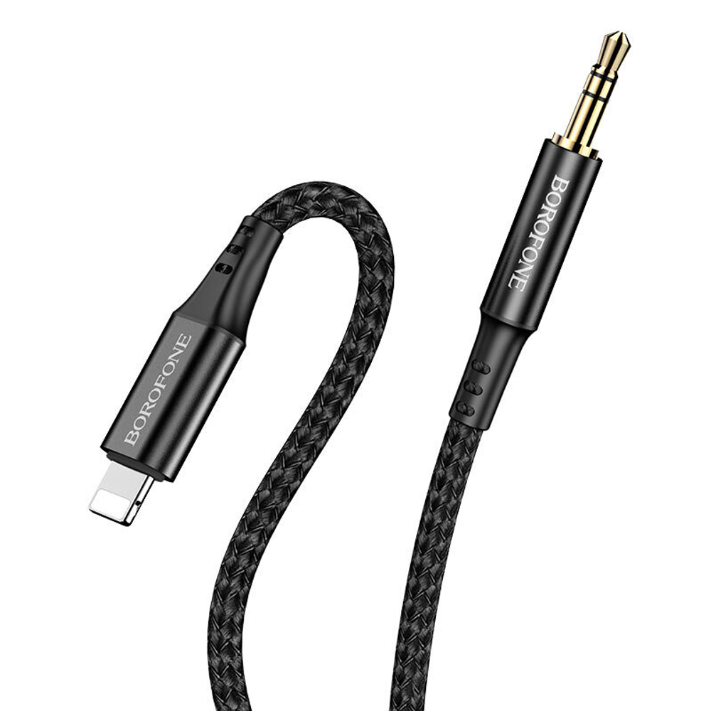 Аудио Адаптер BOROFONE BL7 Lightning - 3.5mm AUX (черный)