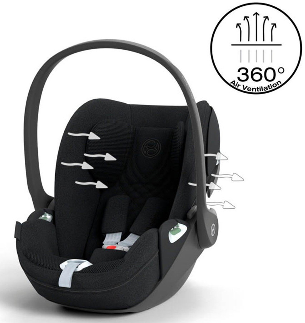 Коляска Cybex Balios S Lux SLV complete Cloud T Sepia Black Plus Base T 4 в 1 Stone Grey с дождевиками
