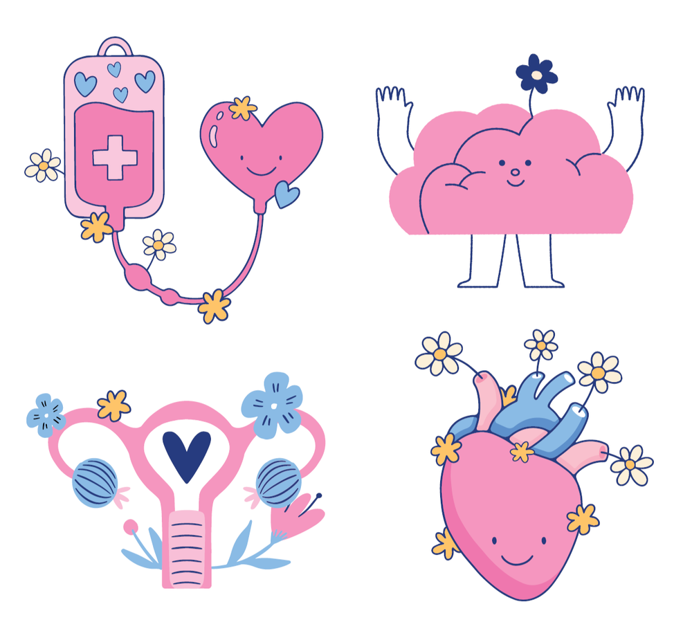 Сет принтов для кастомизации «Она спасает жизни»