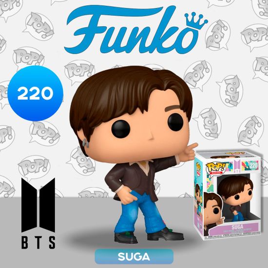 Фигурка Funko POP! Rocks BTS Dynamite Suga (220) 48109 / Фигурка в виде музыканта группы "BTS", Мин Юнги
